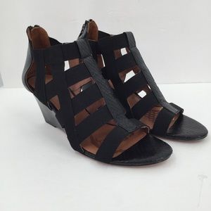 Donald J Pliner Pira cage gladiator wedge sandal